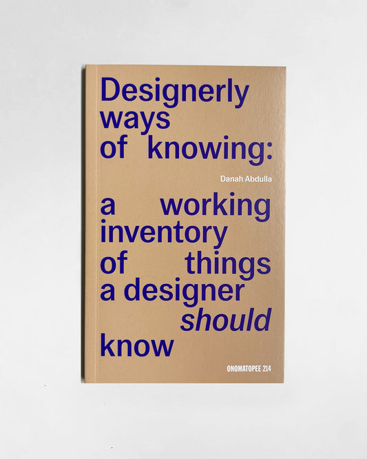 Designerly Ways of Knowing Front Cover